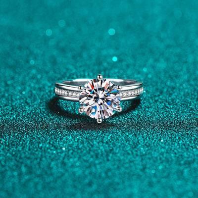 3 Carat Moissanite 925 Sterling Silver Ring - Clothes For Her Online Store