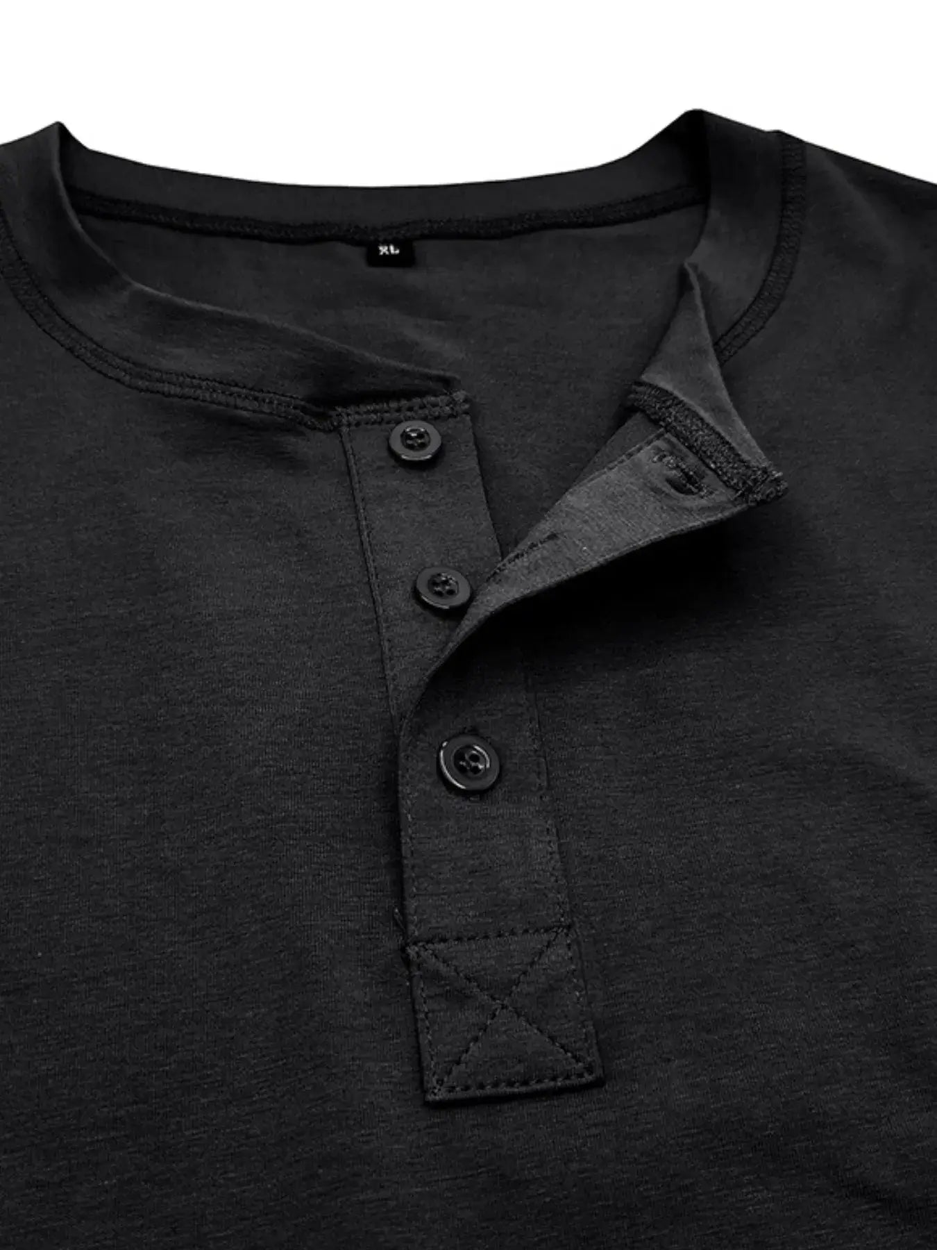 Men's Classic Henley Short Sleeve Polo T-Shirt