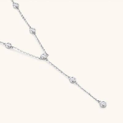 1.1 Carat Moissanite 925 Sterling Silver Necklace - Clothes For Her Online Store