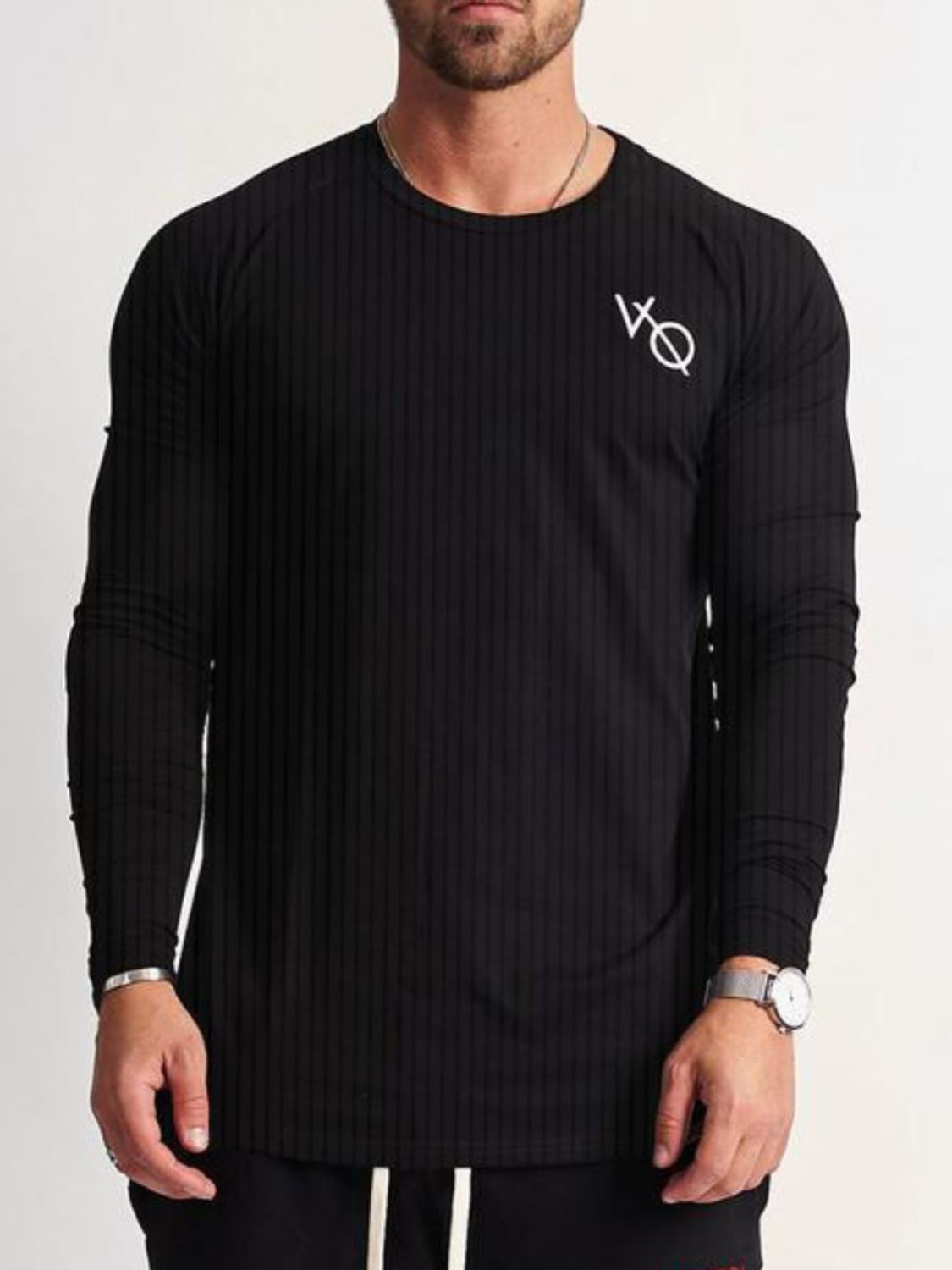 Men's Round Neck Long Sleeve T-Shirt