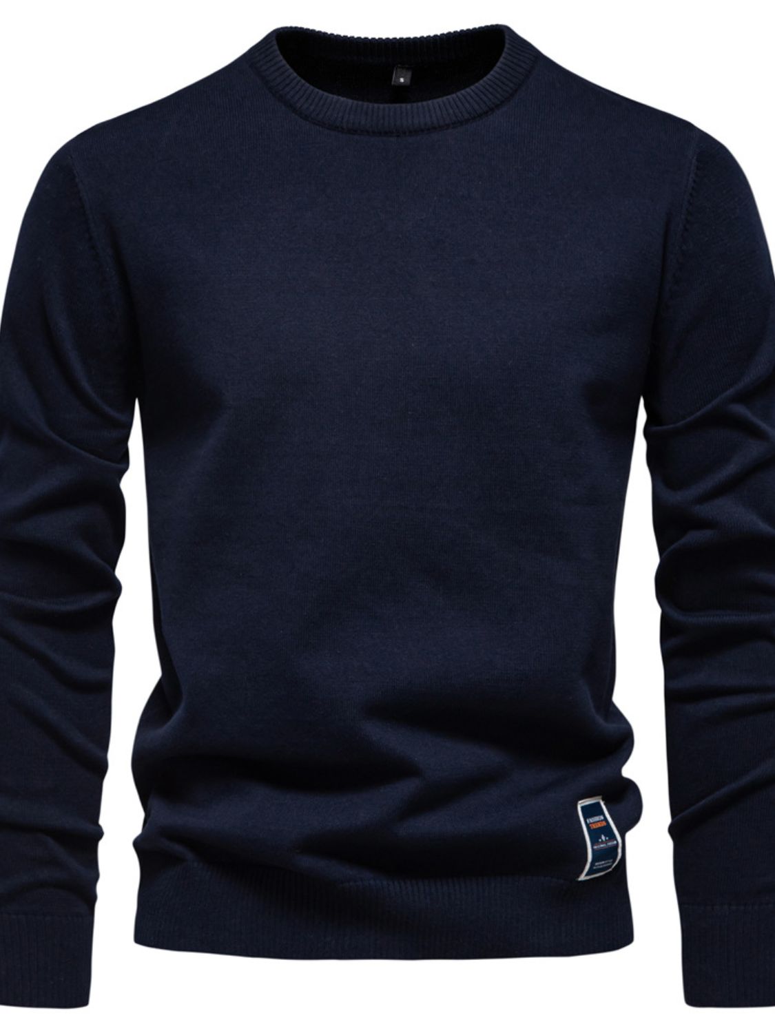 Men's Round Neck Long Sleeve Sweater - Clothes For Her Online Store