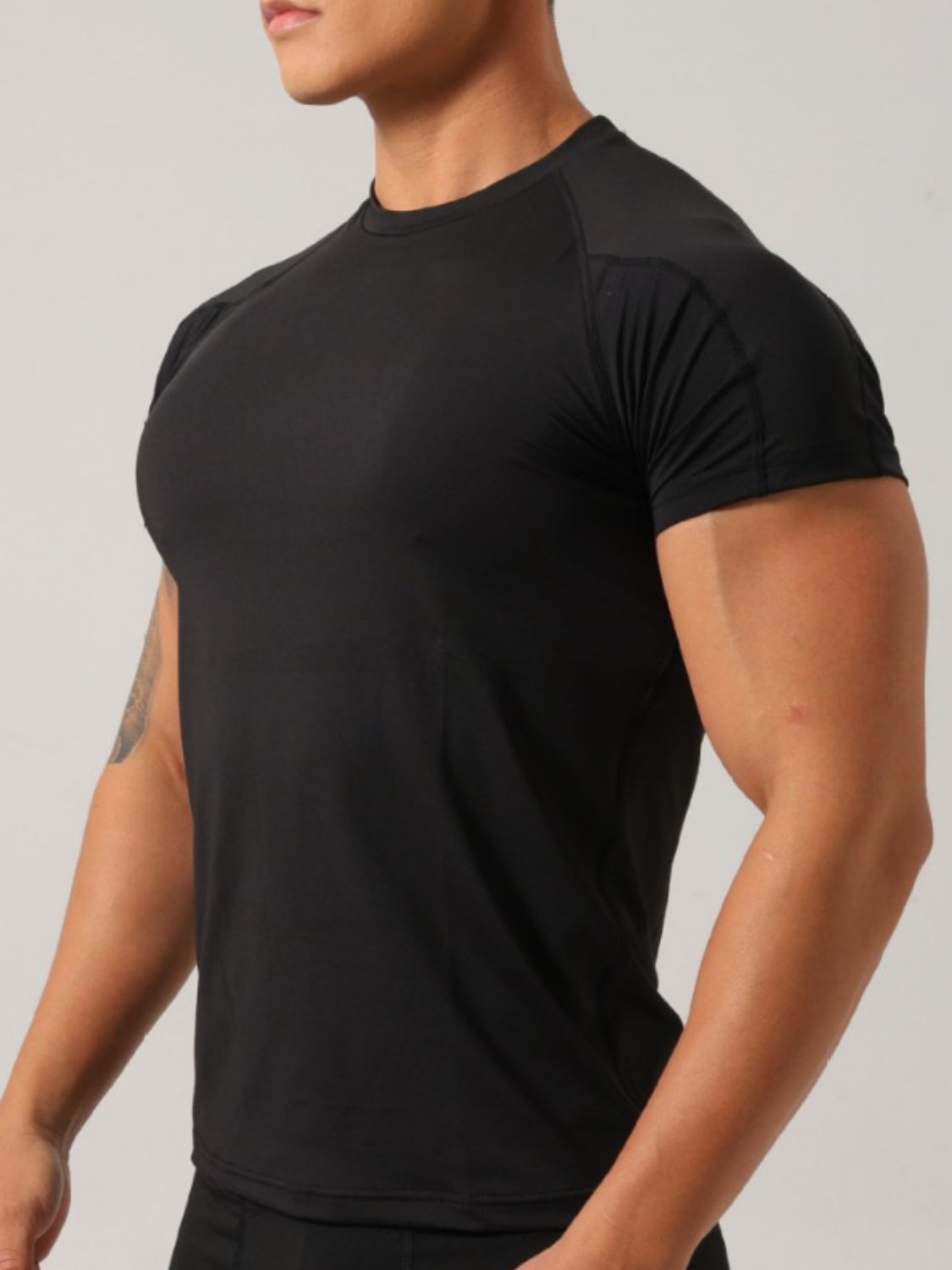 Men's Plus Size Round Neck Short Sleeve T-Shirt