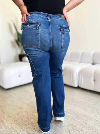 Judy Blue Full Size High Waist Cargo Jeans - Clothes For Her Online Store