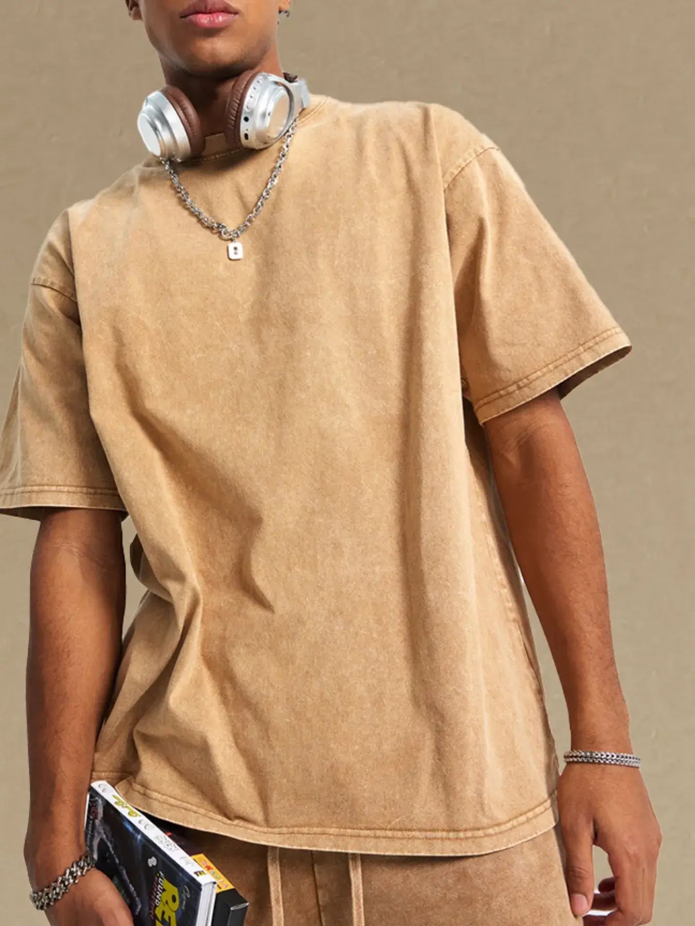 Men's Vintage Washed Oversized T-Shirt