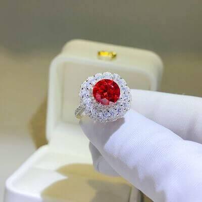 2 Carat Moissanite 925 Sterling Silver Ring - Clothes For Her Online Store