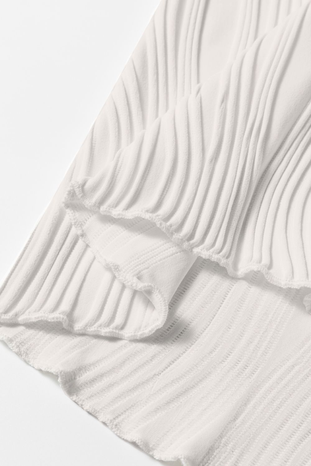 Wavy Textured Mock Neck Tank - Clothes For Her Online Store