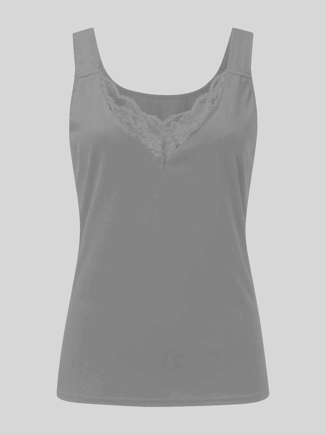 Full Size Lace Detail Sweetheart Neck Tank - Clothes For Her Online Store