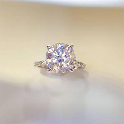 5 Carat Moissanite 925 Sterling Silver Ring - Clothes For Her Online Store