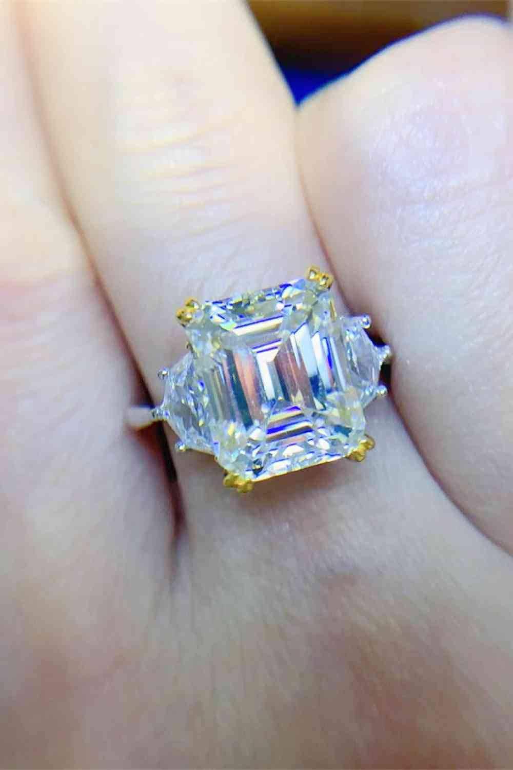 5 Carat Moissanite 925 Sterling Silver Ring - Clothes For Her Online Store