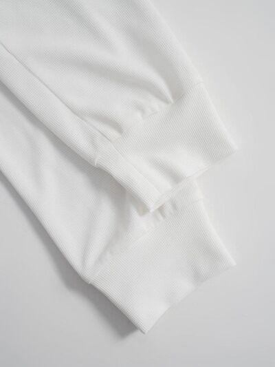 Round Neck Long Sleeve T-Shirt - Clothes For Her Online Store