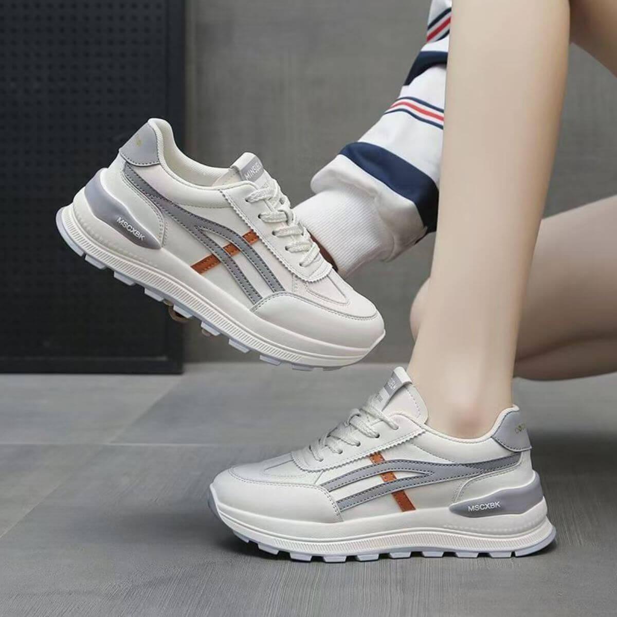 Round Toe Lace-Up Athletic - Clothes For Her Online Store