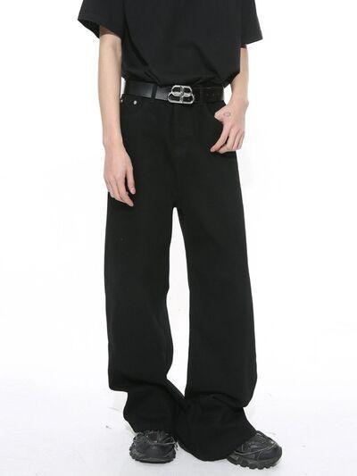 Wide Leg Jeans with Pockets - Clothes For Her Online Store