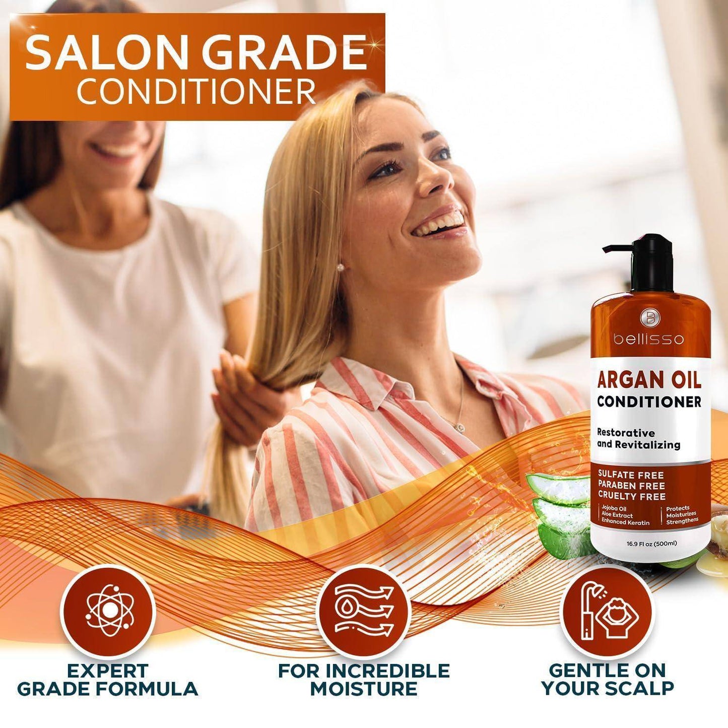Argan Oil Conditioner Sulfate Free with No Parabens Moroccan Botanicals for - Clothes For Her Online Store