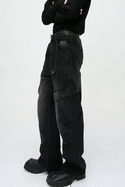 Baggy Jeans with Cargo Pockets - Clothes For Her Online Store
