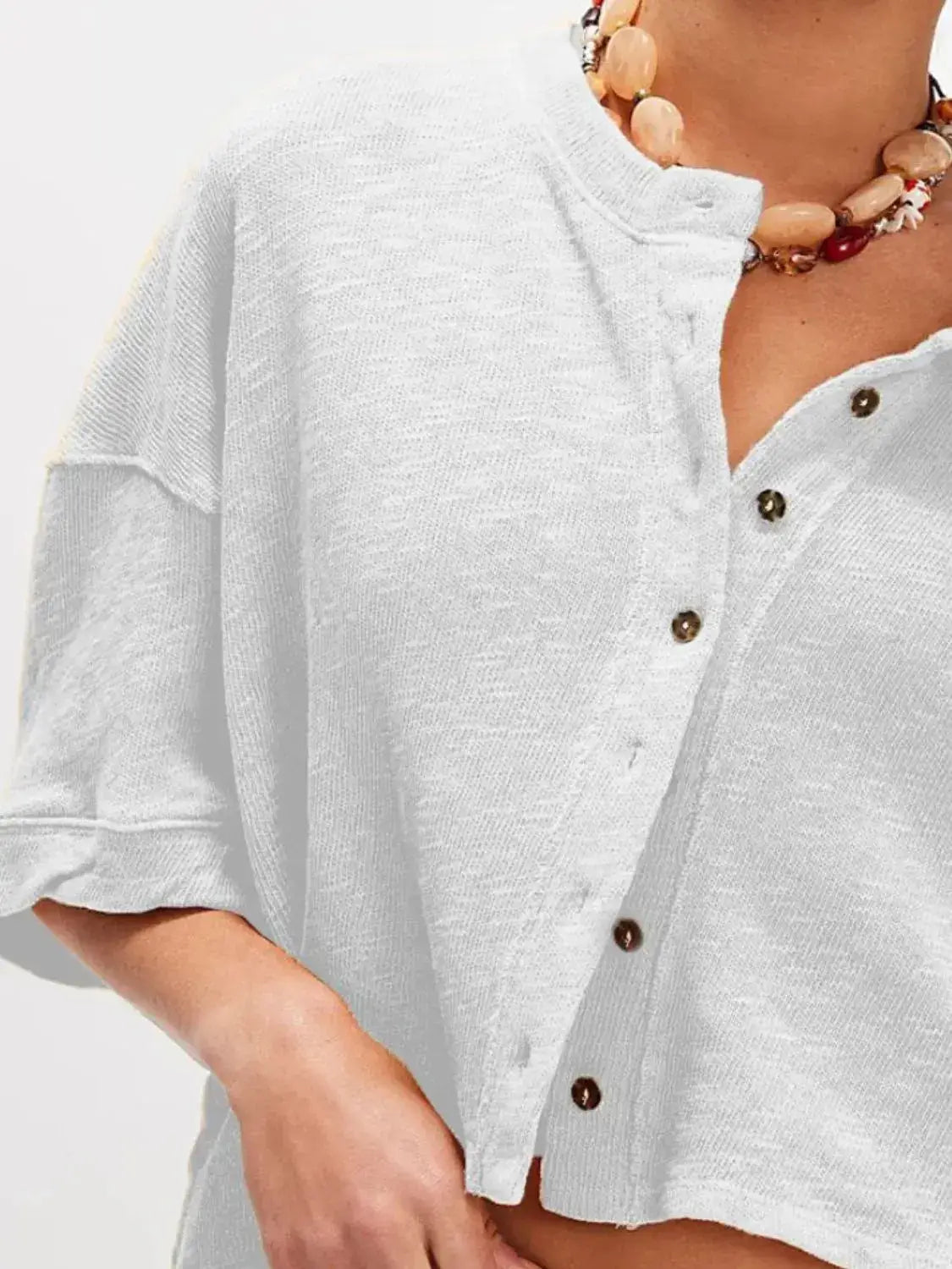 Button Down Half Sleeve Shirt - Clothes For Her Online Store