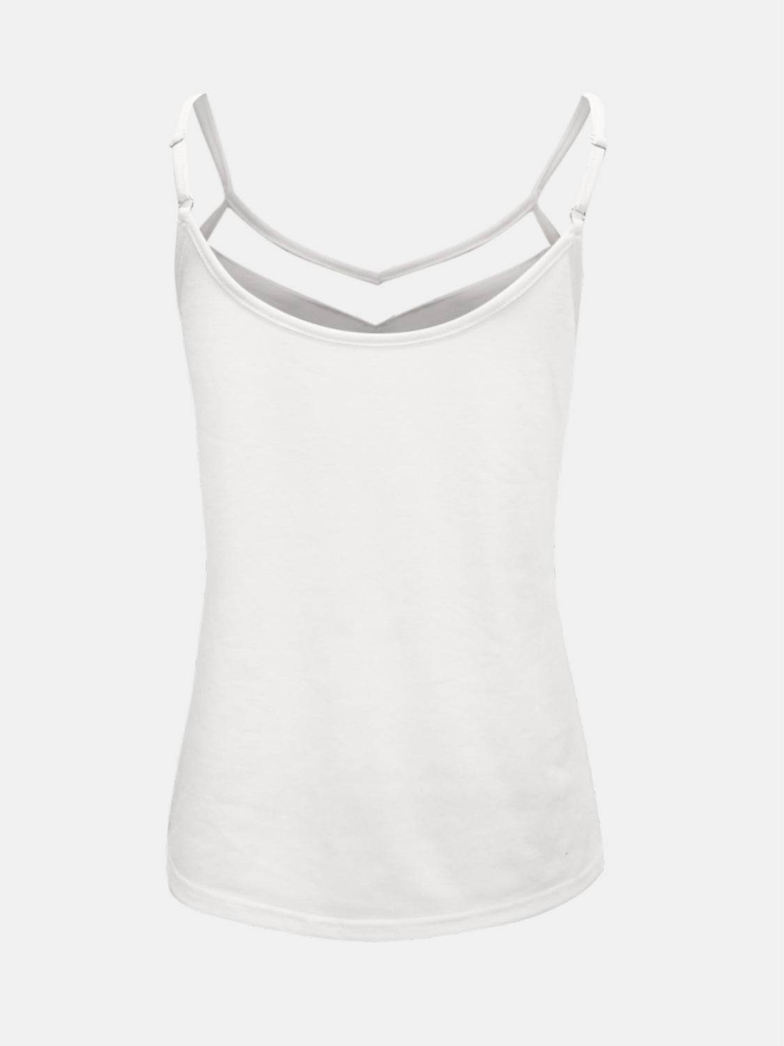 Full Size V-Neck Spaghetti Strap Cami - Clothes For Her Online Store