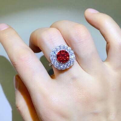 2 Carat Moissanite 925 Sterling Silver Ring - Clothes For Her Online Store