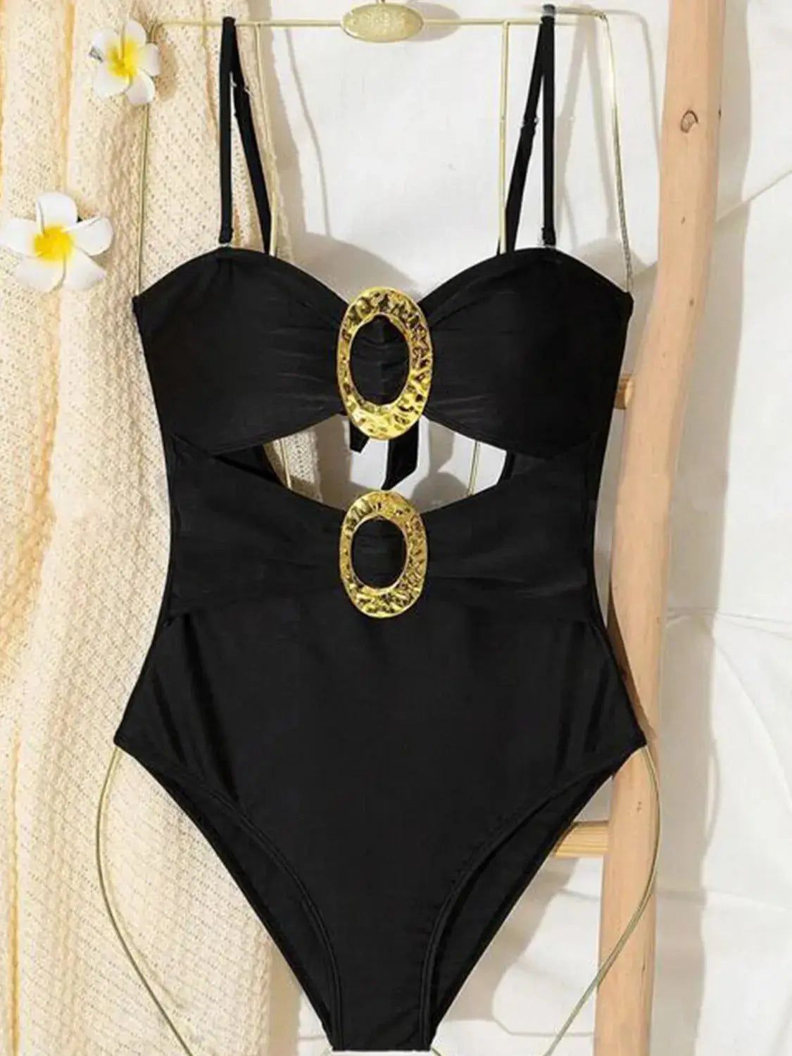 Cutout Sweetheart Neck One-Piece Swimwear - Clothes For Her Online Store
