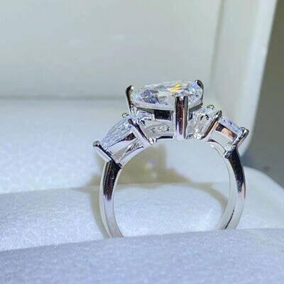 3 Carat Moissanite 925 Sterling Silver Ring - Clothes For Her Online Store