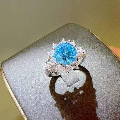 3 Carat Moissanite Zircon 925 Sterling Silver Ring - Clothes For Her Online Store