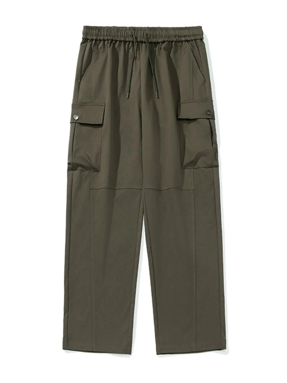 Men's Plus Size Drawstring Pants with Pockets