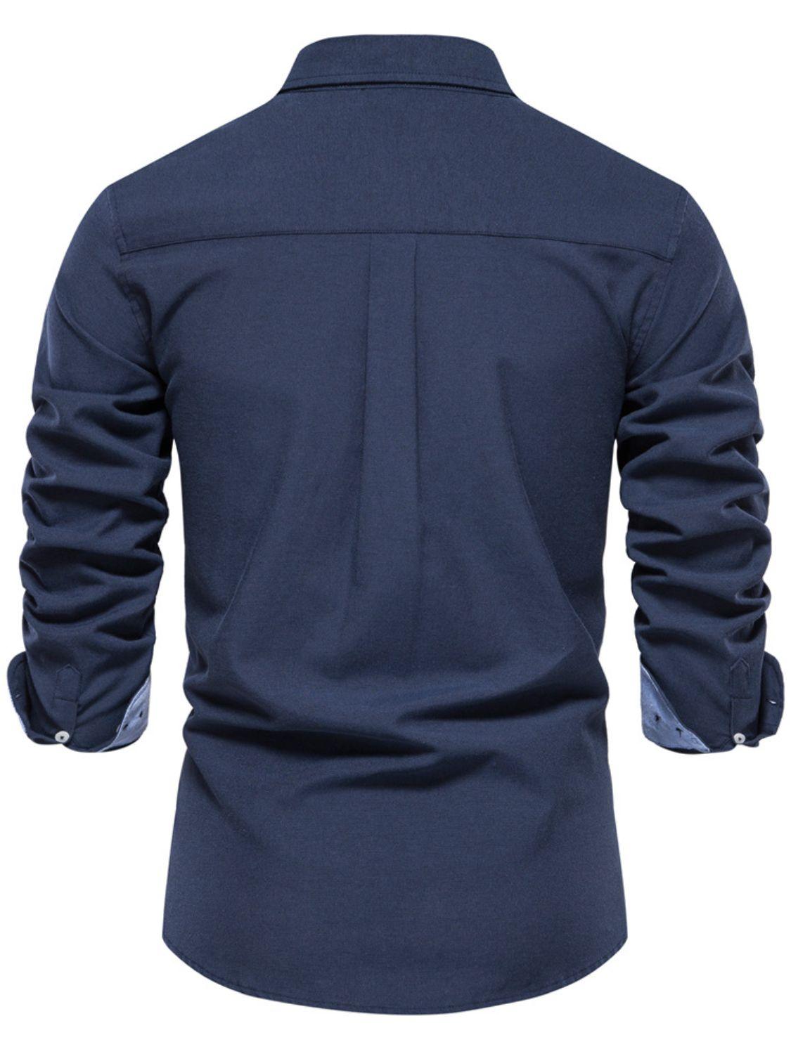 Men's Button Down Collared Neck Shirt - Clothes For Her Online Store