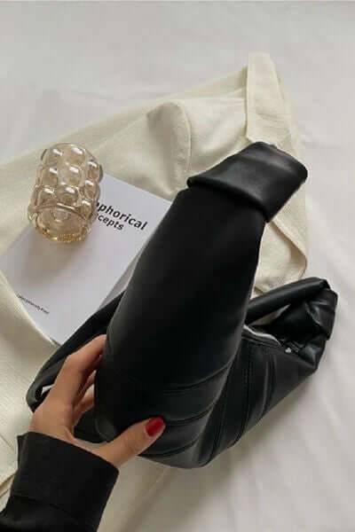 Zenana Vegan Leather Croissant Crossbody Bag - Clothes For Her Online Store