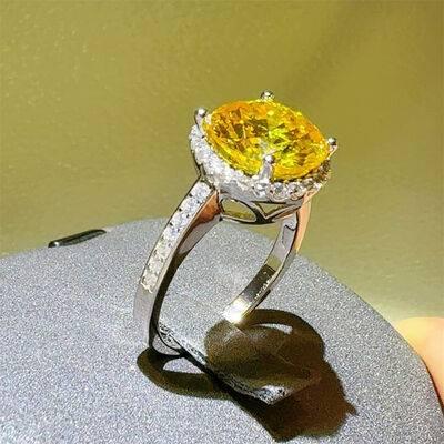 3 Carat Moissanite Zircon 925 Sterling Silver Ring - Clothes For Her Online Store