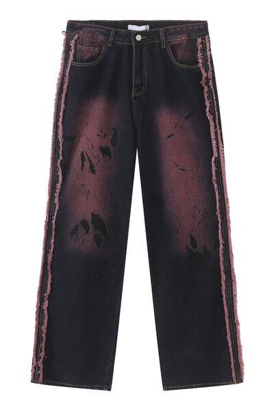 Raw Edge Mid Rise Men's Jeans - Clothes For Her Online Store