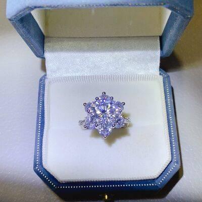 5 Carat Moissanite 925 Sterling Silver Ring - Clothes For Her Online Store