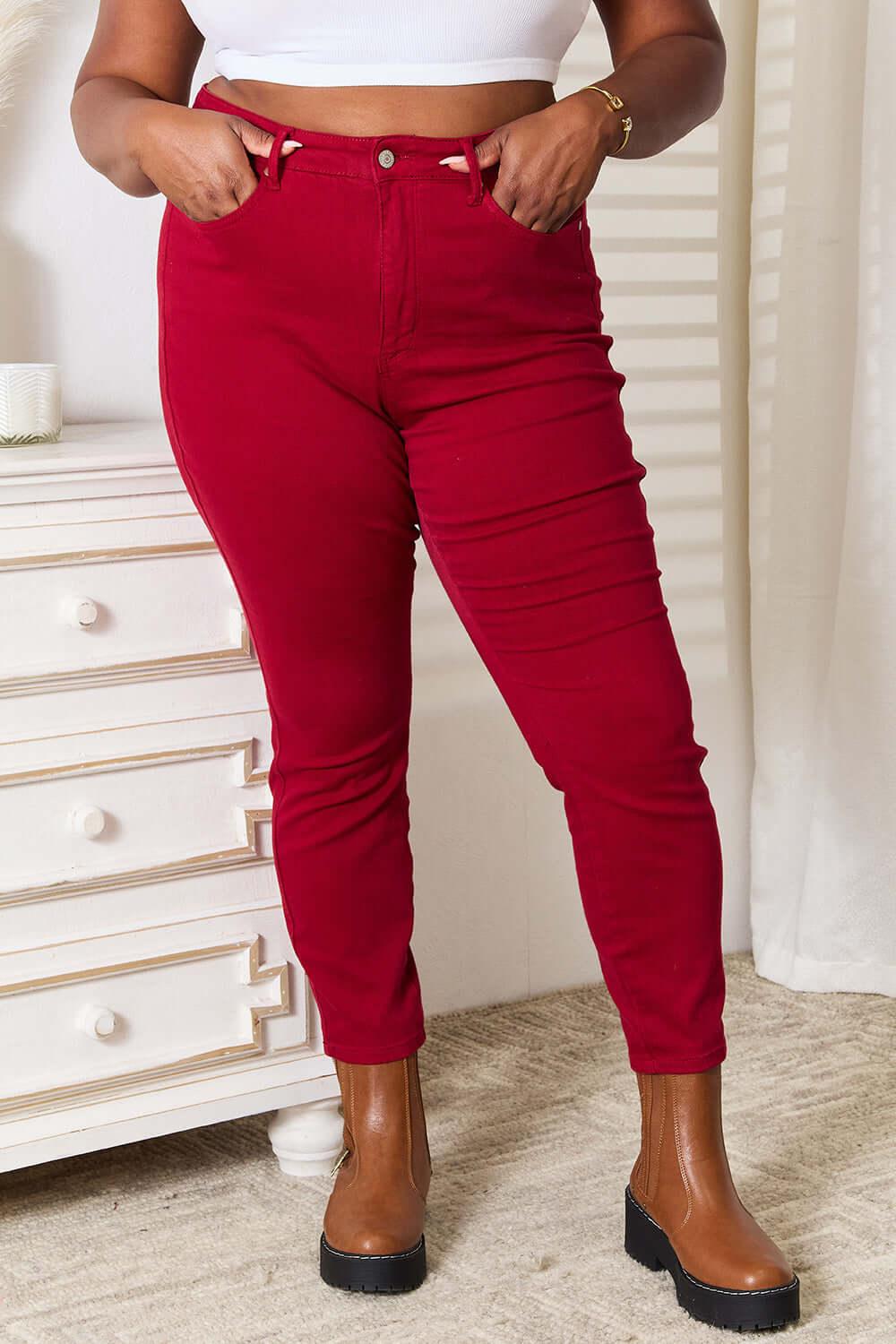 Judy Blue Full Size High Waist Tummy Control Skinny Jeans - Clothes For Her Online Store