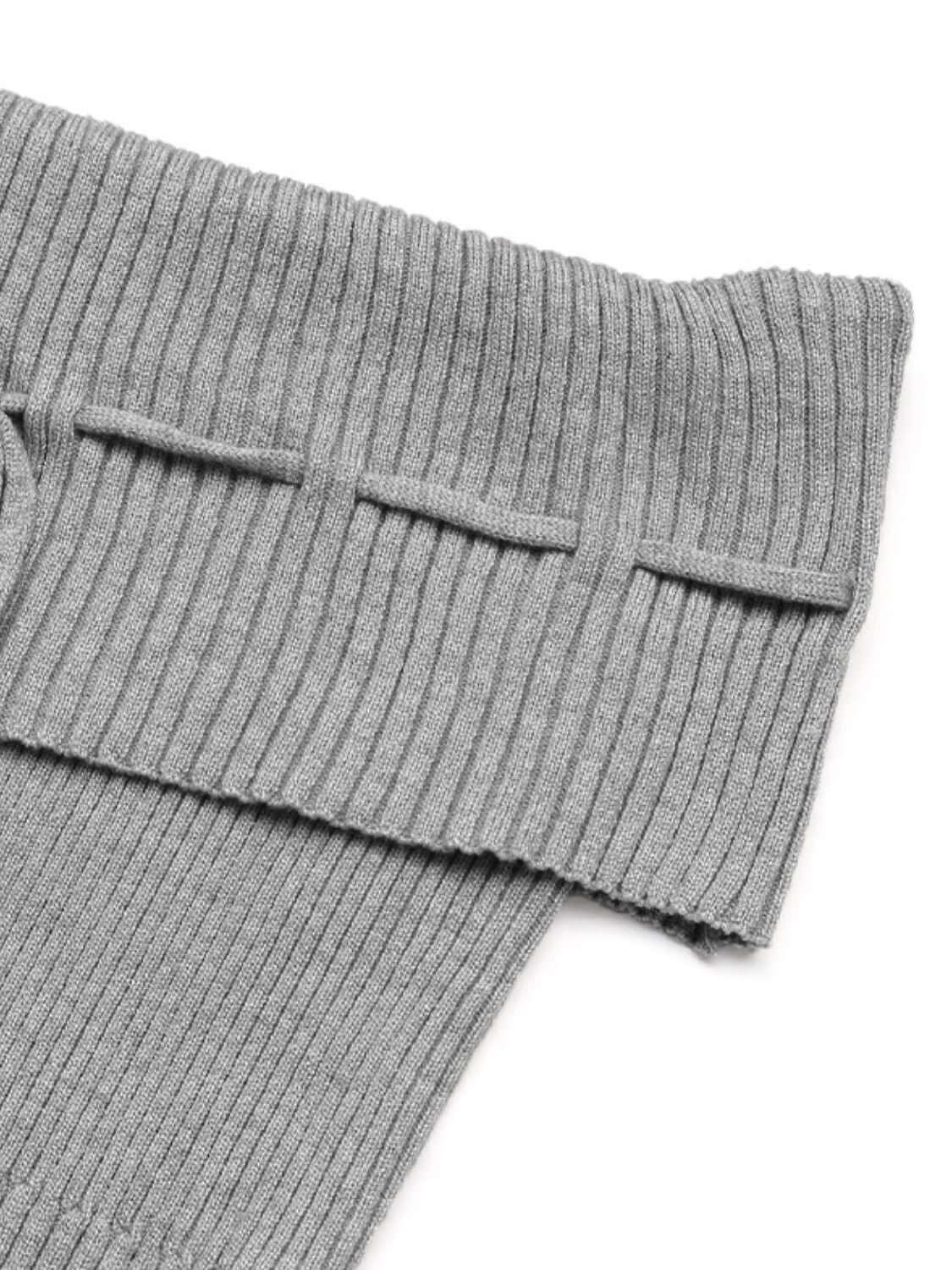 Perfee Tied Off-Shoulder Short Sleeve Knit Top - Clothes For Her Online Store