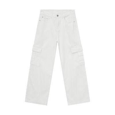 Wide Leg Cargo Jeans - Clothes For Her Online Store