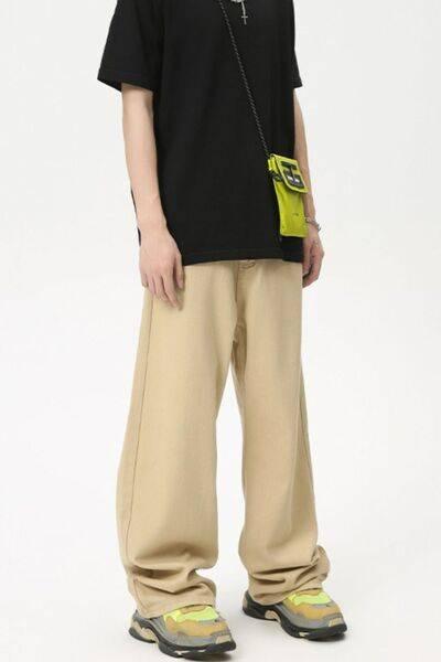 Wide Leg Jeans with Pockets - Clothes For Her Online Store