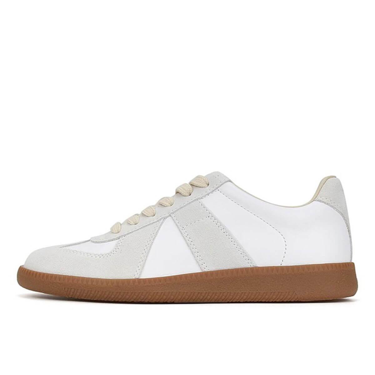 Contrast Round Toe Flats Sneakers - Clothes For Her Online Store