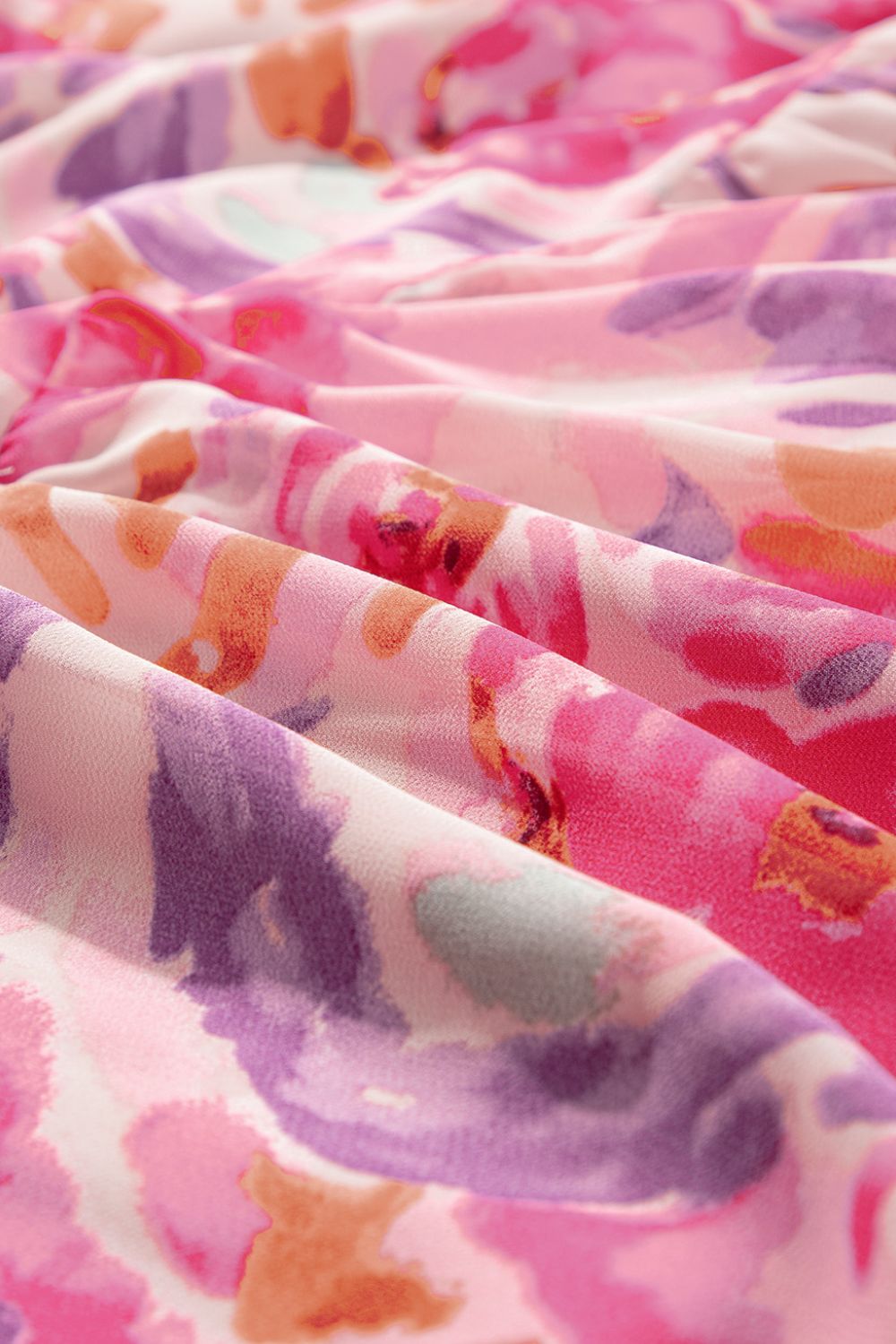 Floral Print Shirred One Shoulder Maxi Dress - Clothes For Her Online Store