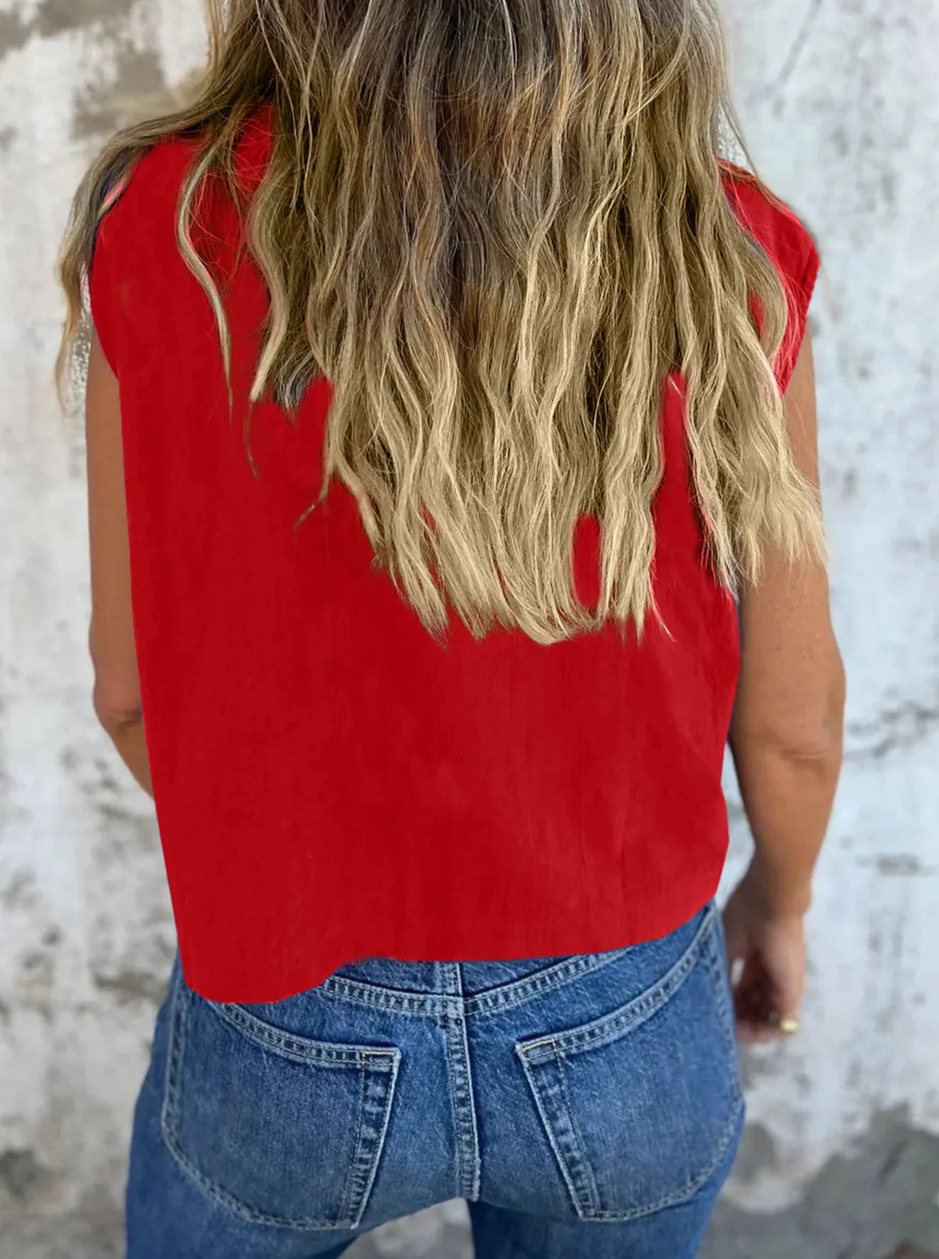 Full Size Button Down Cap Sleeve Linen Shirt Plus Size