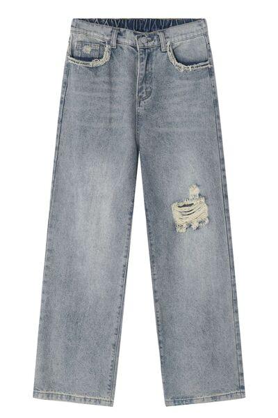 Distressed Mid Rise Men's Jeans - Clothes For Her Online Store