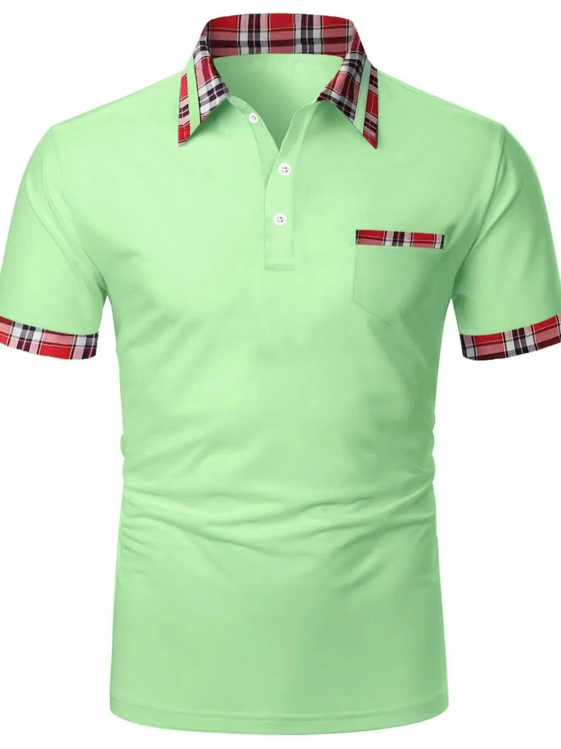 Men's Full Size Collared Neck Short Sleeve Polo Plus Size