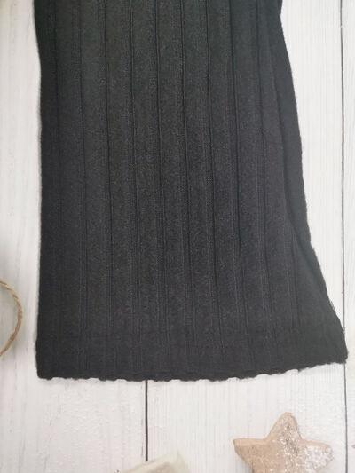 Drawstring Ruched Long Sleeve Ribbed Top - Clothes For Her Online Store
