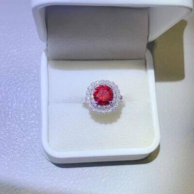 2 Carat Moissanite 925 Sterling Silver Ring - Clothes For Her Online Store