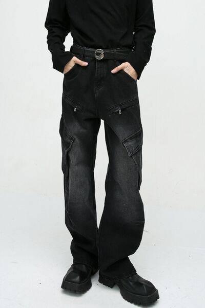 Baggy Jeans with Cargo Pockets - Clothes For Her Online Store