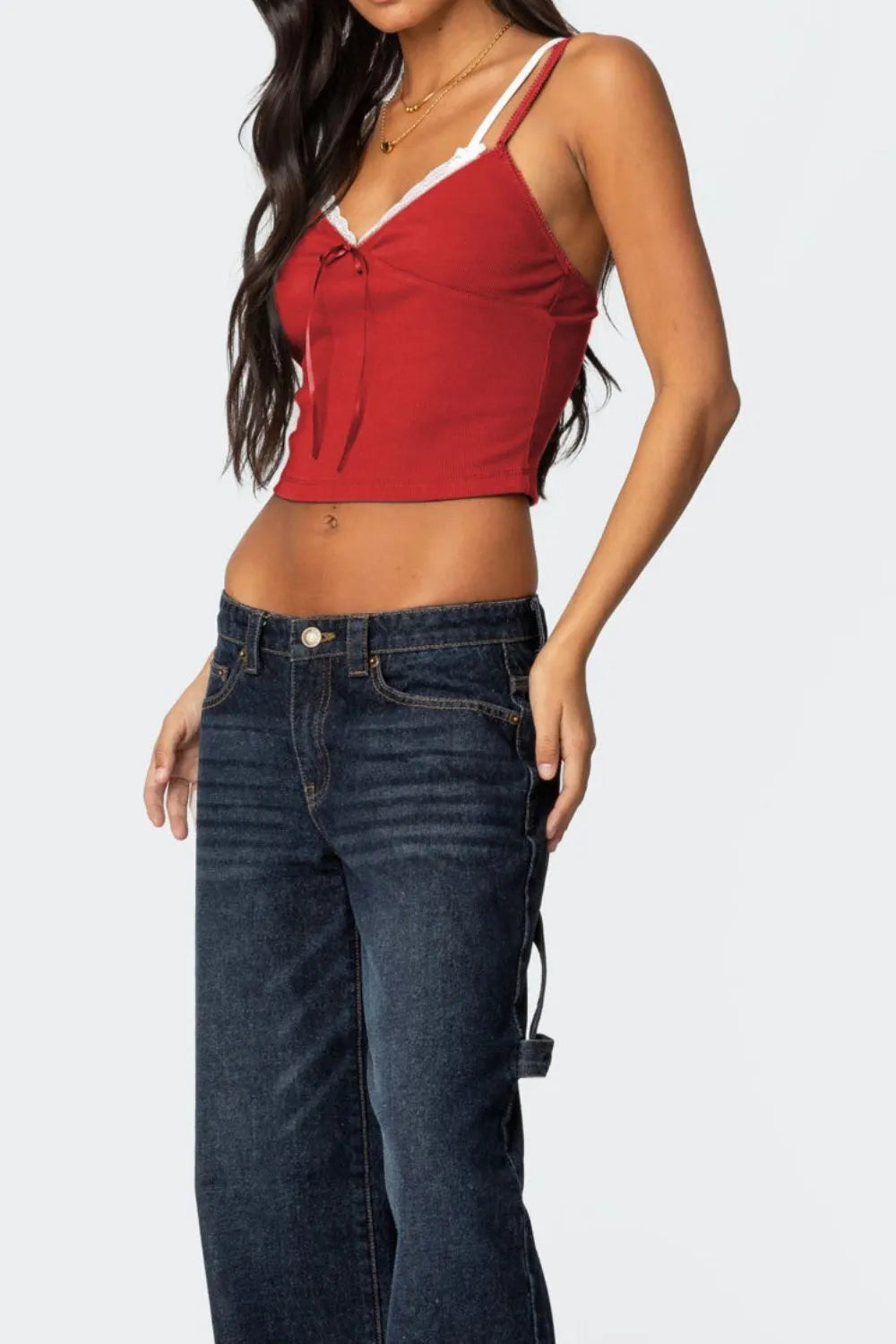 Lace Detail V-Neck Cami