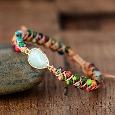 Handmade Teardrop Shape Beaded Bracelet - Clothes For Her Online Store