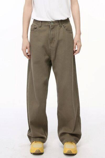 Straight-Leg Jeans with Back Elasticated Waistband - Clothes For Her Online Store