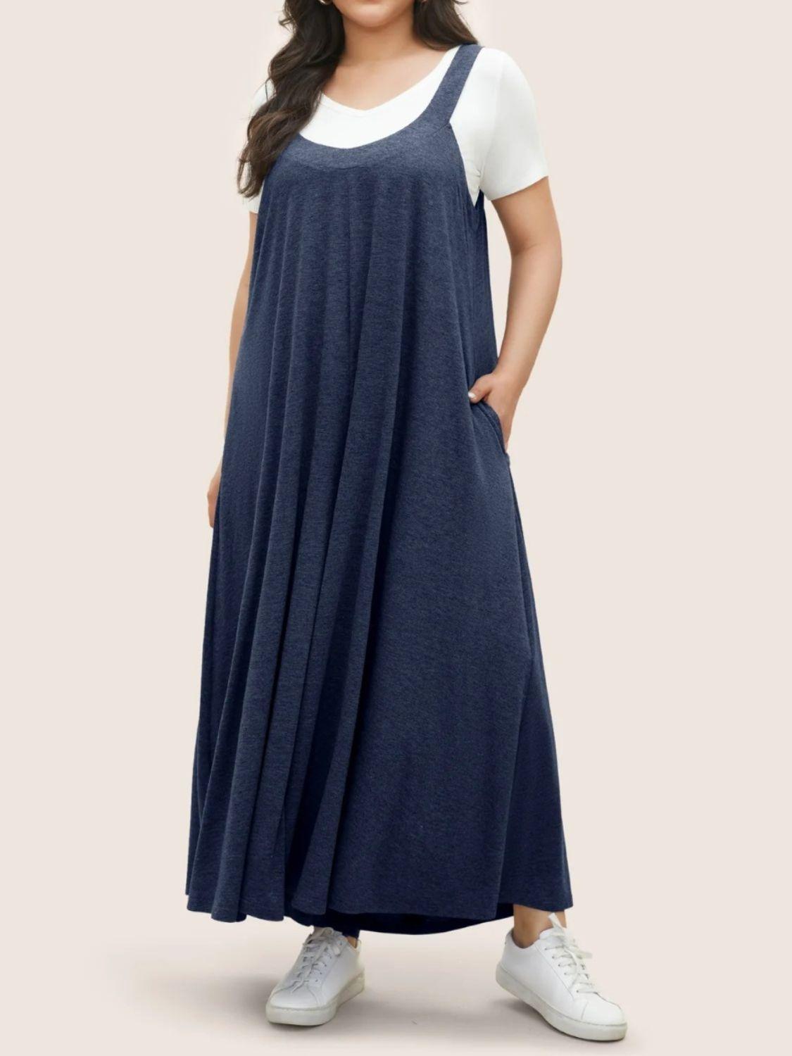 Full Size Pocketed Wide Leg Overalls - Clothes For Her Online Store