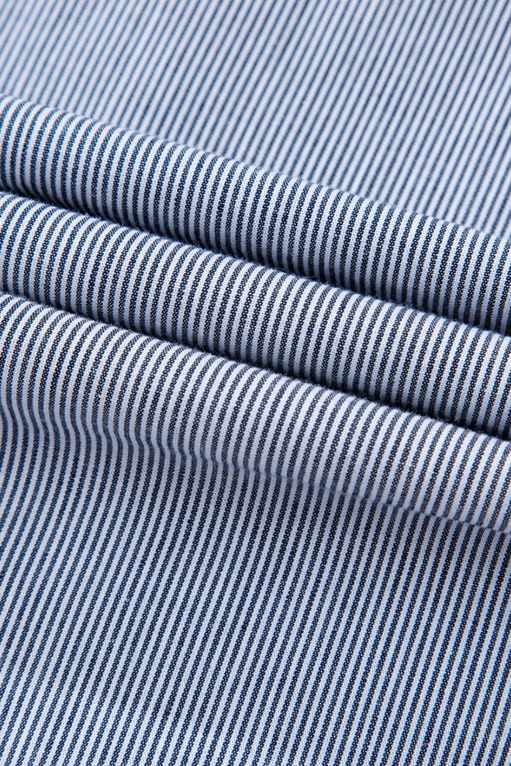 Stripe Frilled Ruffled Cap Sleeve Button Up Mini Dress - Clothes For Her Online Store