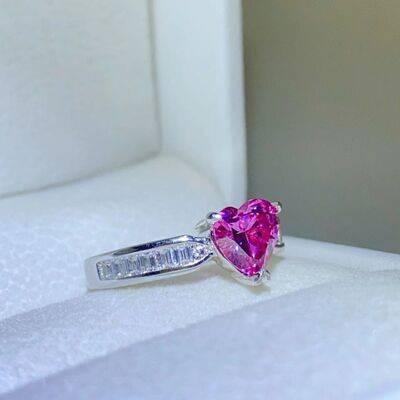 1 Carat Moissanite 925 Sterling Silver Ring - Clothes For Her Online Store