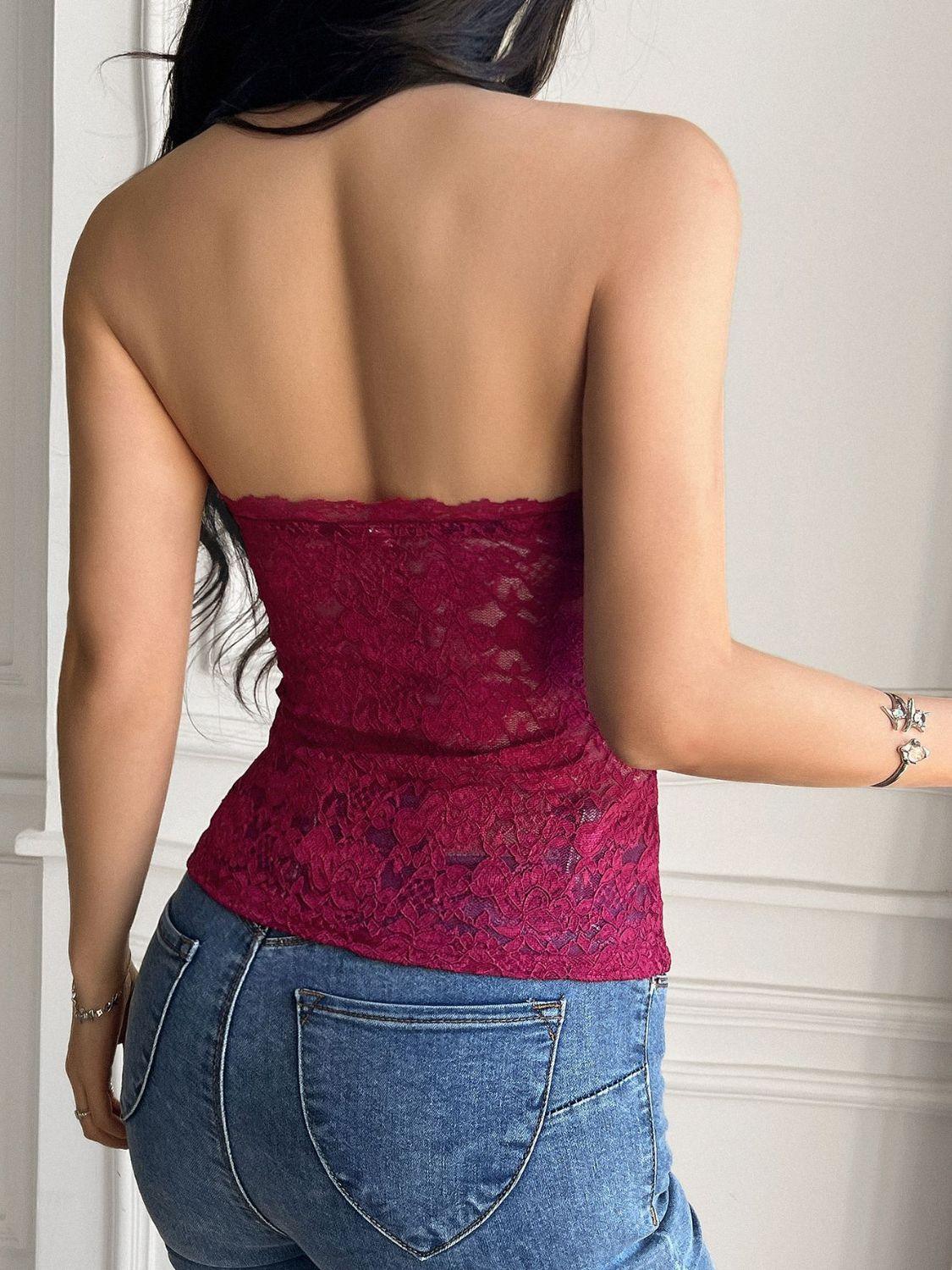Devine Lace Tube Top - Clothes For Her Online Store
