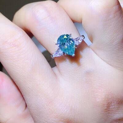 2 Carat 925 Sterling Silver Moissanite Ring - Clothes For Her Online Store